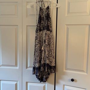 Free People Beach Day Halter Open Back Short Dress